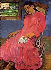 Paul Gauguin Famous Paintings - Melancholy